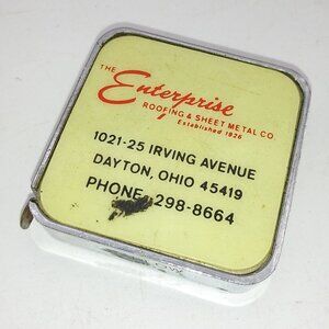 VTG Enterprise roofing & Sheet Metal Co. Dayton Ohio advertising Tape Measure